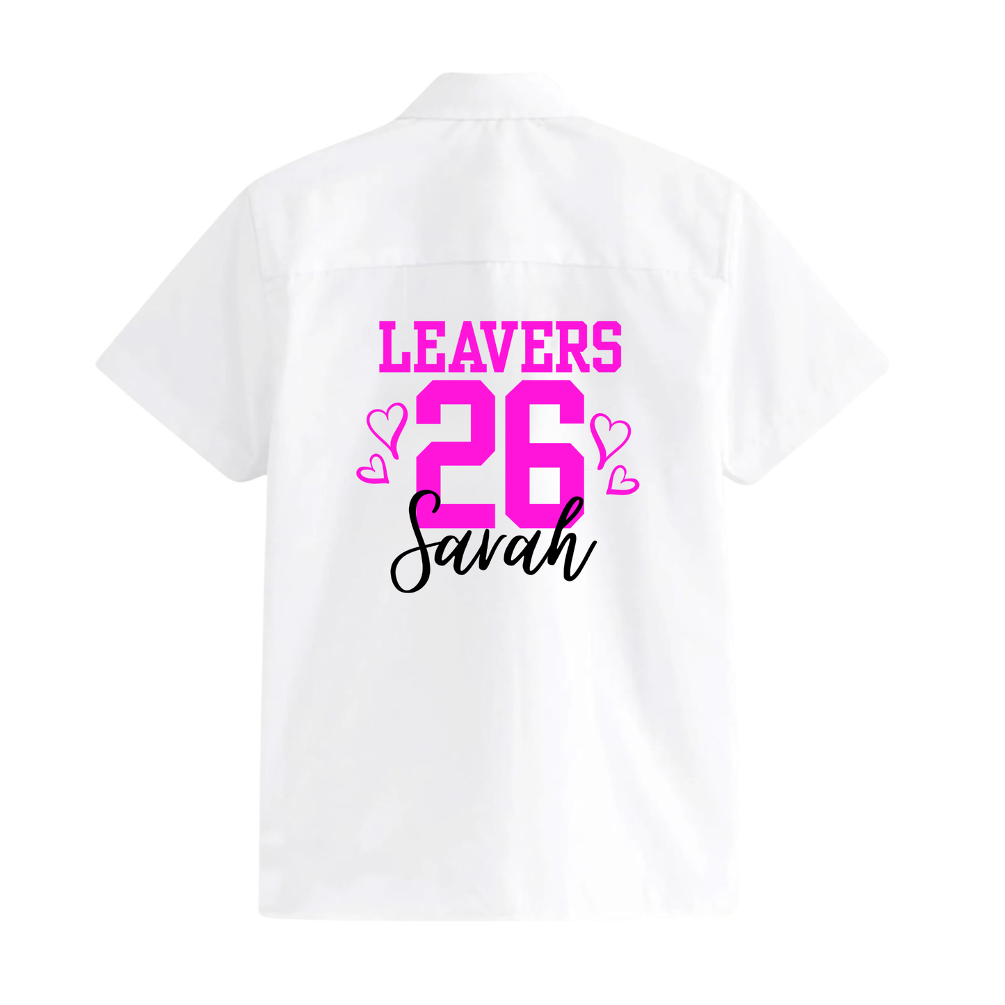 Leavers 2026 Sign On Shirt | School Autograph Shirt PRINTED