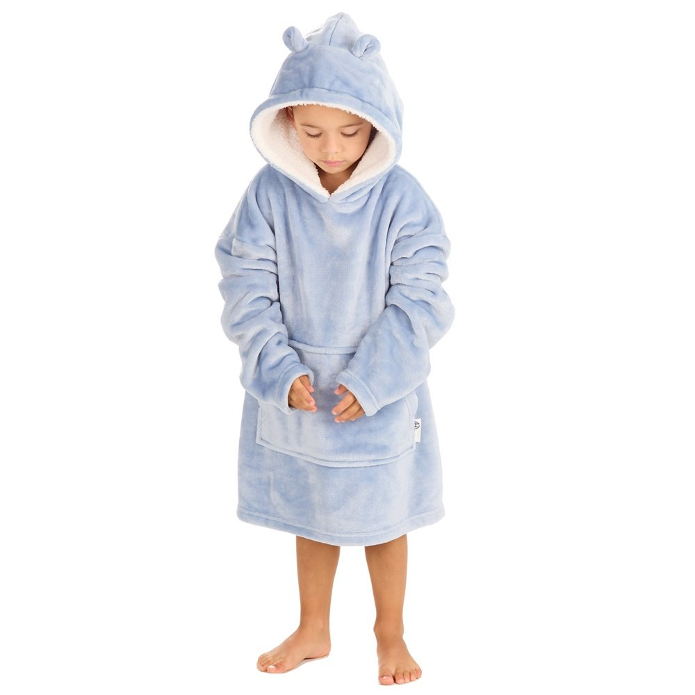 Personalised kids oversized plush hoodie