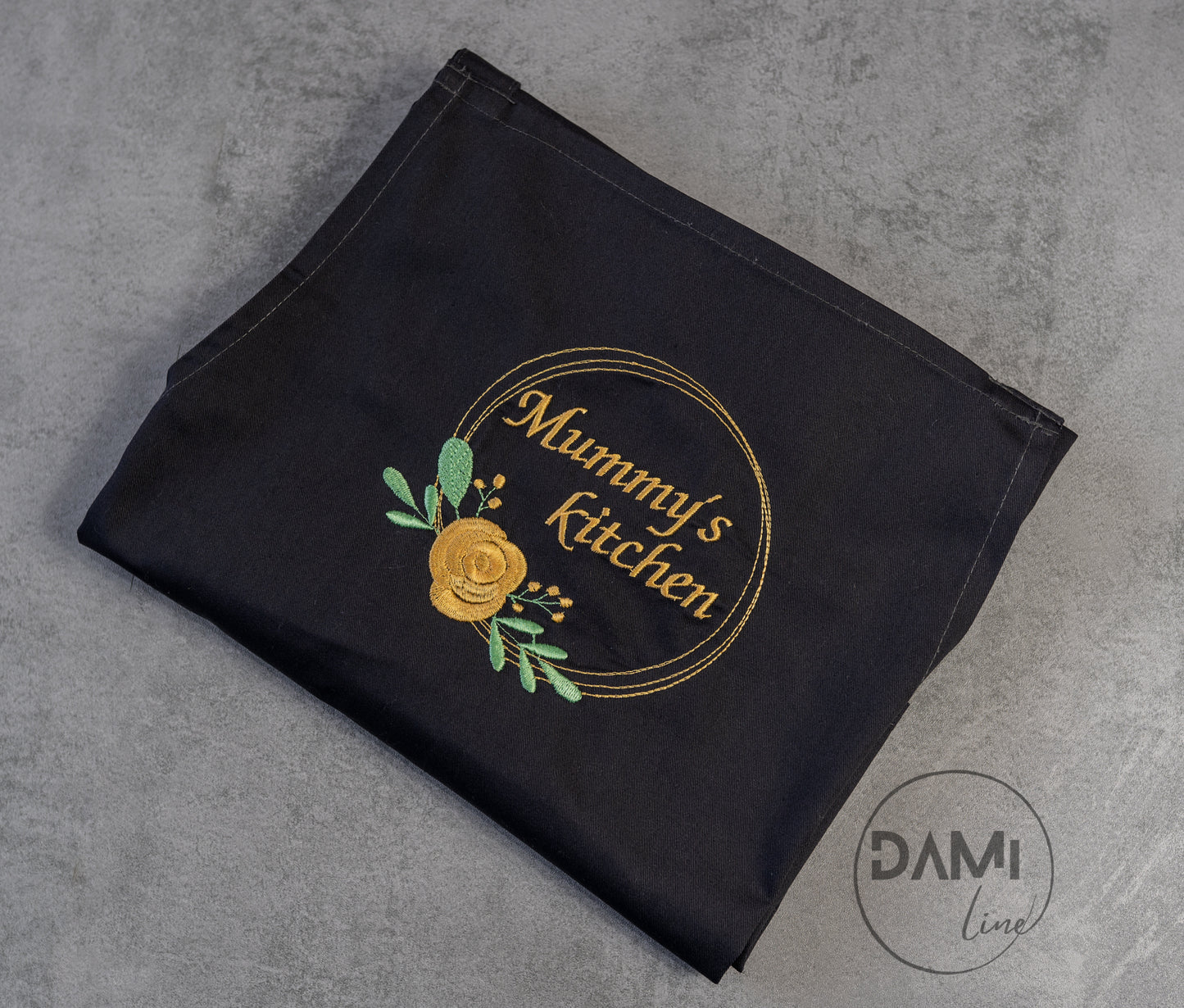 “Mummy’s kitchen” embroidered adult apron - sold as seen