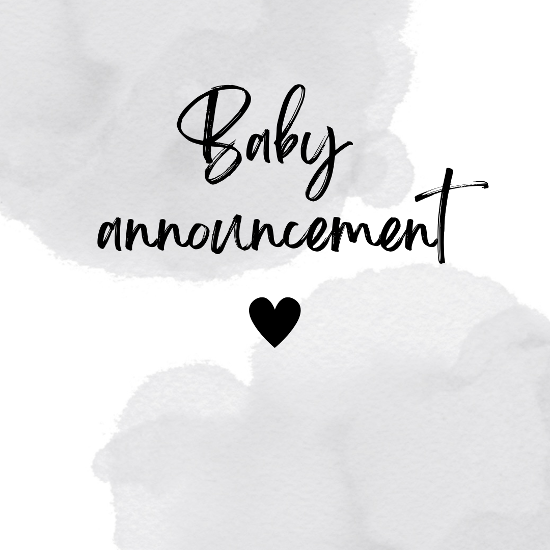 Baby announcement signs