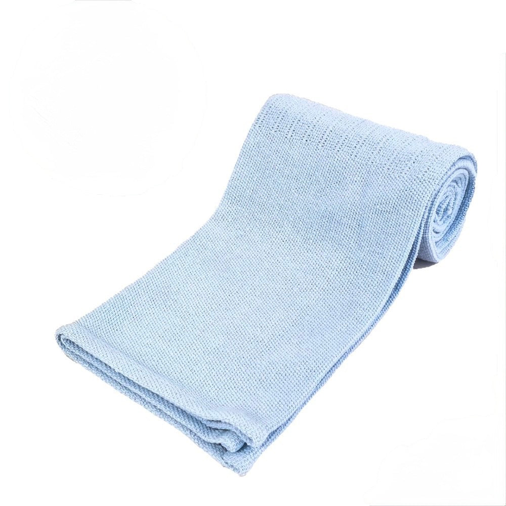 Personalised cellular cotton baby blanket. Multiple colours available
