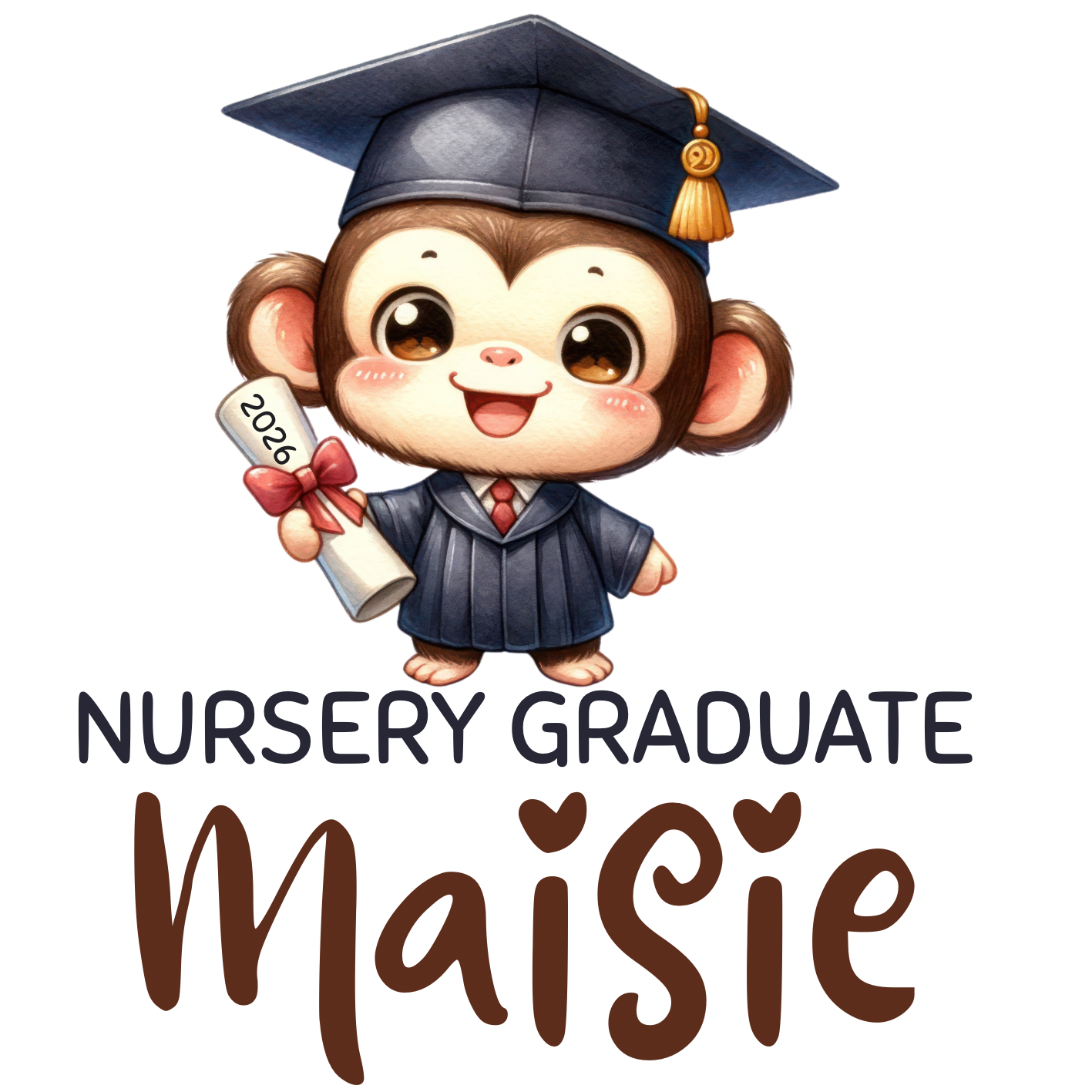 Nursery graduate 2026 PRINTED T- shirt