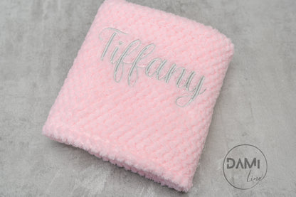 Personalised honeycomb blanket. Multiple colours available.