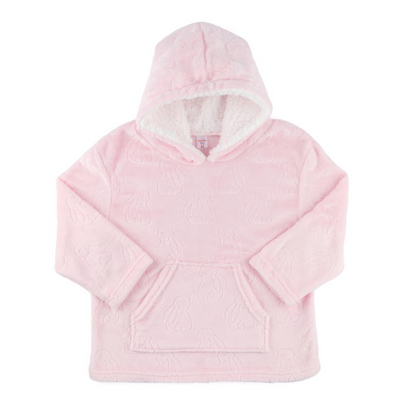 Personalised kids oversized plush hoodie