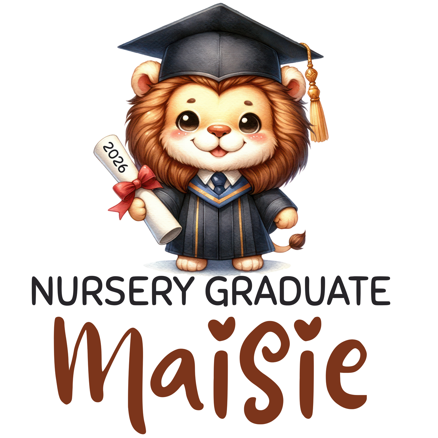 Nursery graduate 2026 PRINTED T- shirt