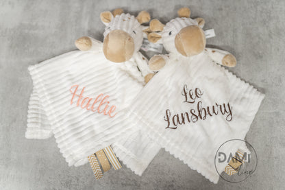 Personalised comforter-bear,giraffe, bunny
