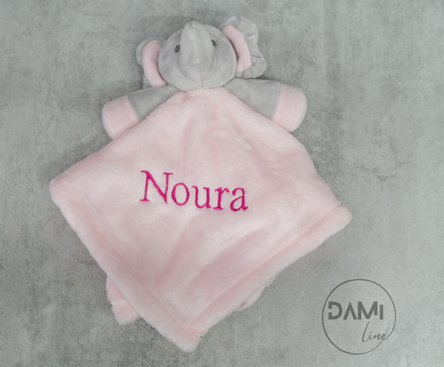 Personalised fleece elephant comforter