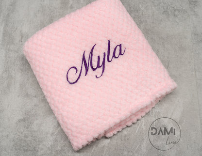 Personalised baby blanket, lion comforter gift set for baby girl or boy