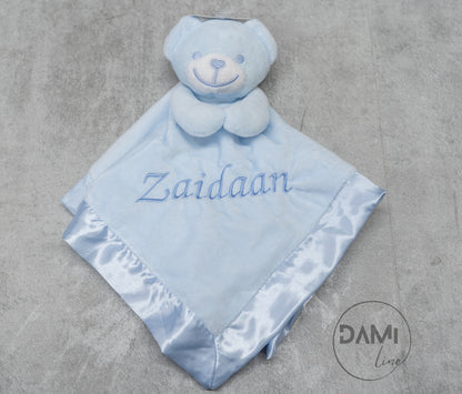 Personalised Baby Gift Set – Blanket & Bear Comforter