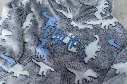 Personalised fleece baby hoodie.