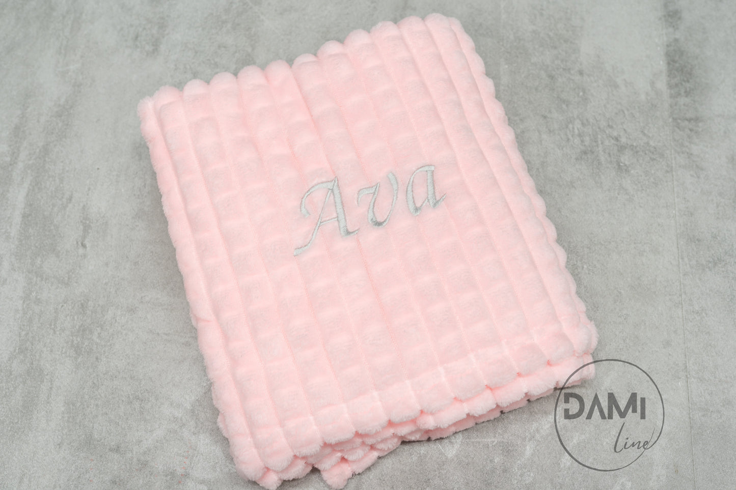 Personalised waffle blanket. Multiple colours available.