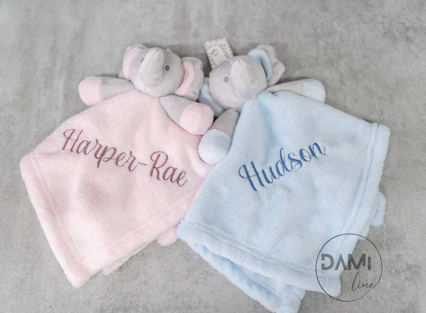 Personalised fleece elephant comforter