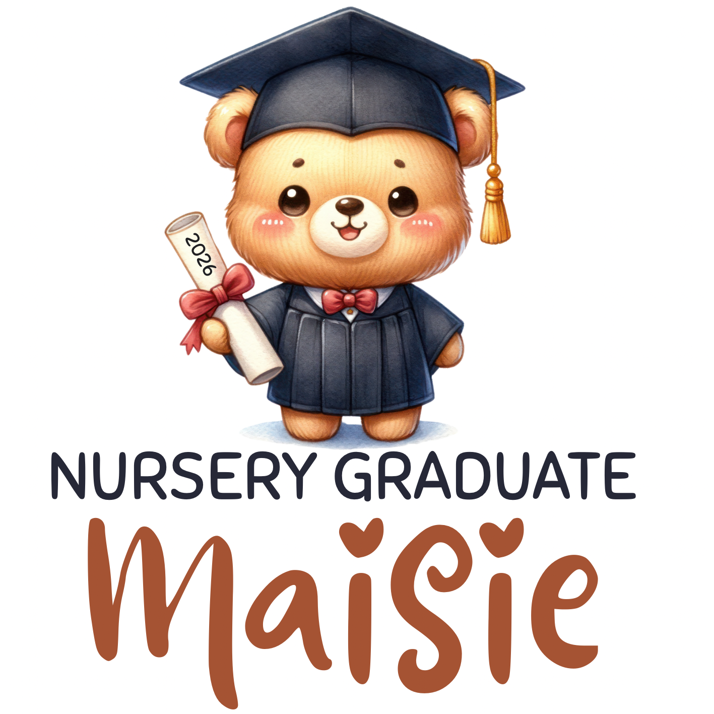 Nursery graduate 2026 PRINTED T- shirt