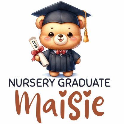 Nursery graduate 2026 PRINTED T- shirt
