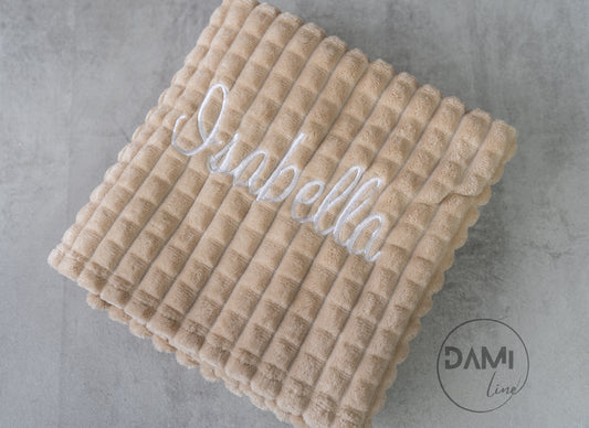 Waffle COFFEE blanket. Personalised