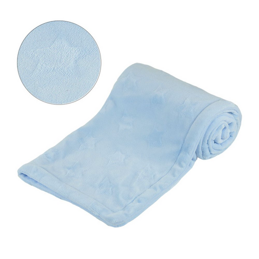 Personalised star embossed blanket.
