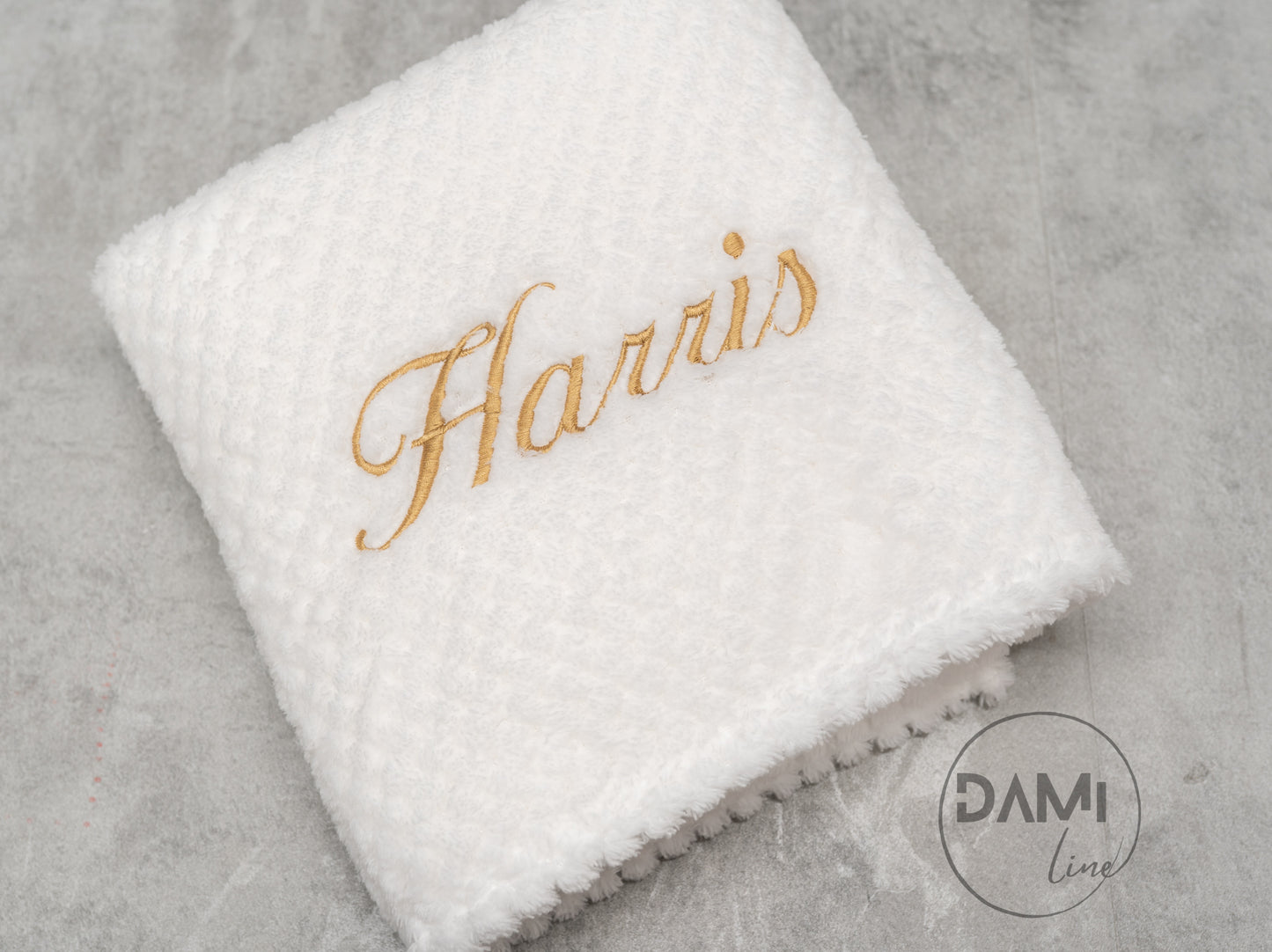Personalised honeycomb blanket. Multiple colours available.