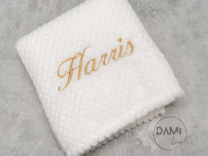 Personalised honeycomb blanket. Multiple colours available.