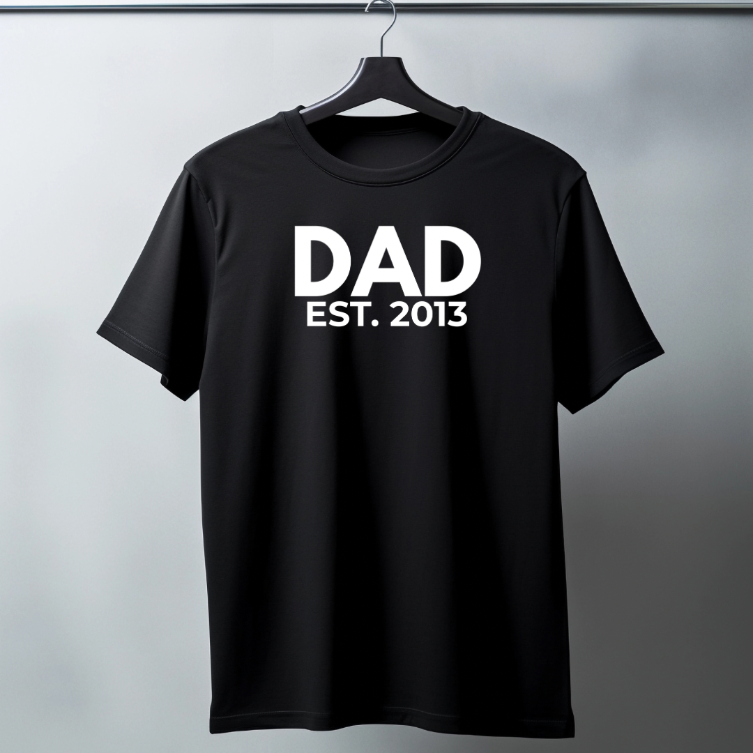 Dad Personalised T-Shirt – Custom Name Gift for Father’s Day