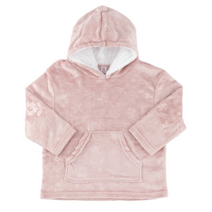 Personalised kids oversized plush hoodie