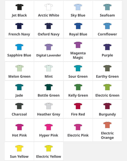 Kids Personalised Sports T-Shirt – Custom Name & Number Back