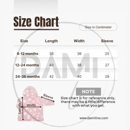 Personalised fleece baby hoodie.