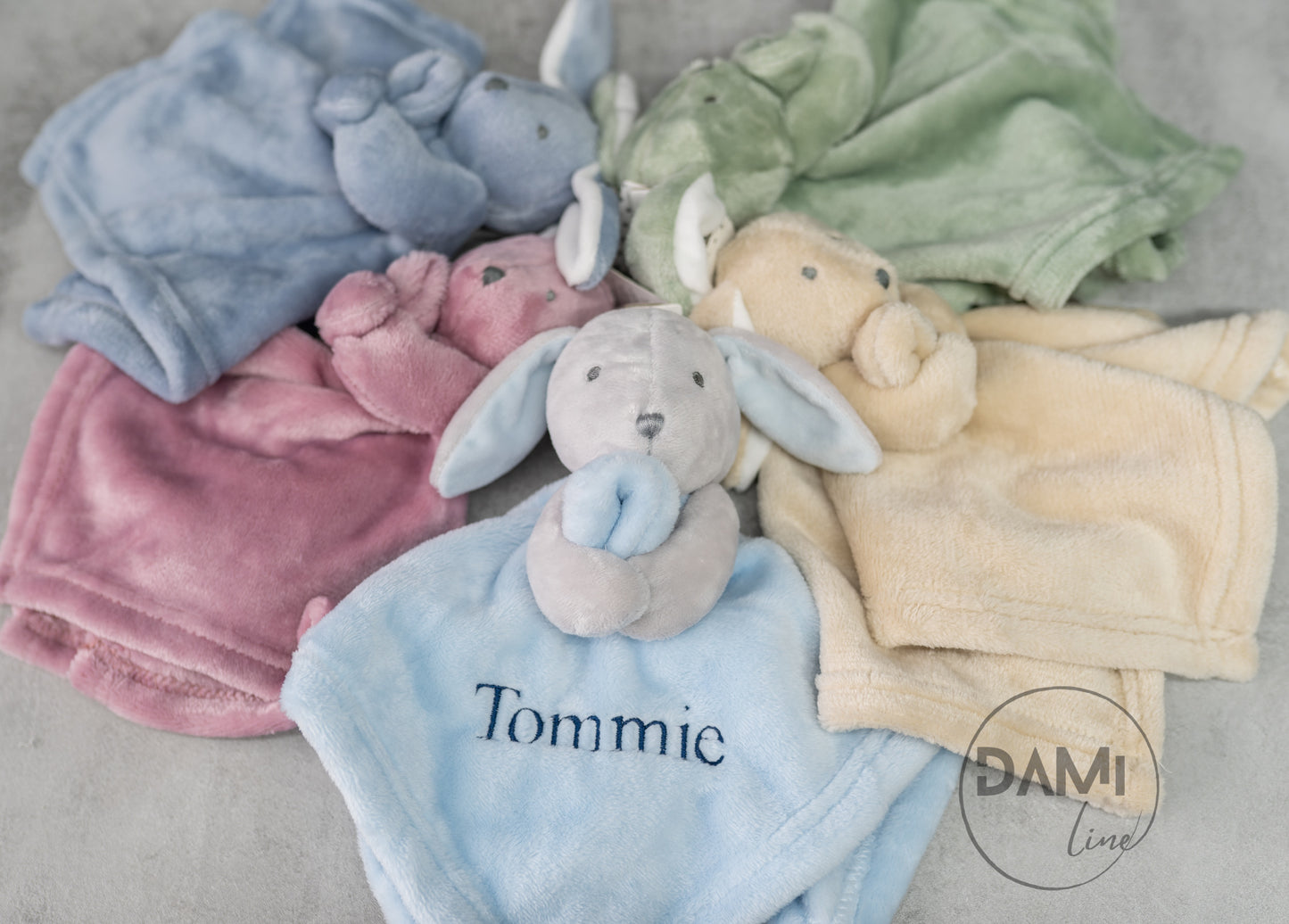 Personalised fleece bunny comforter
