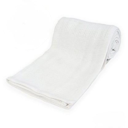 Personalised cellular cotton baby blanket. Multiple colours available