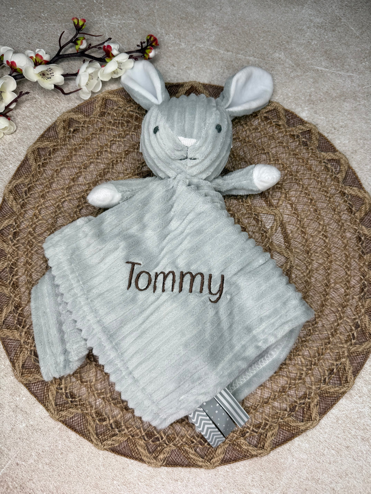Personalised comforter-bear,giraffe, bunny