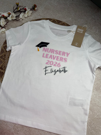 Nursery leavers 2026 PRINTED T- shirt