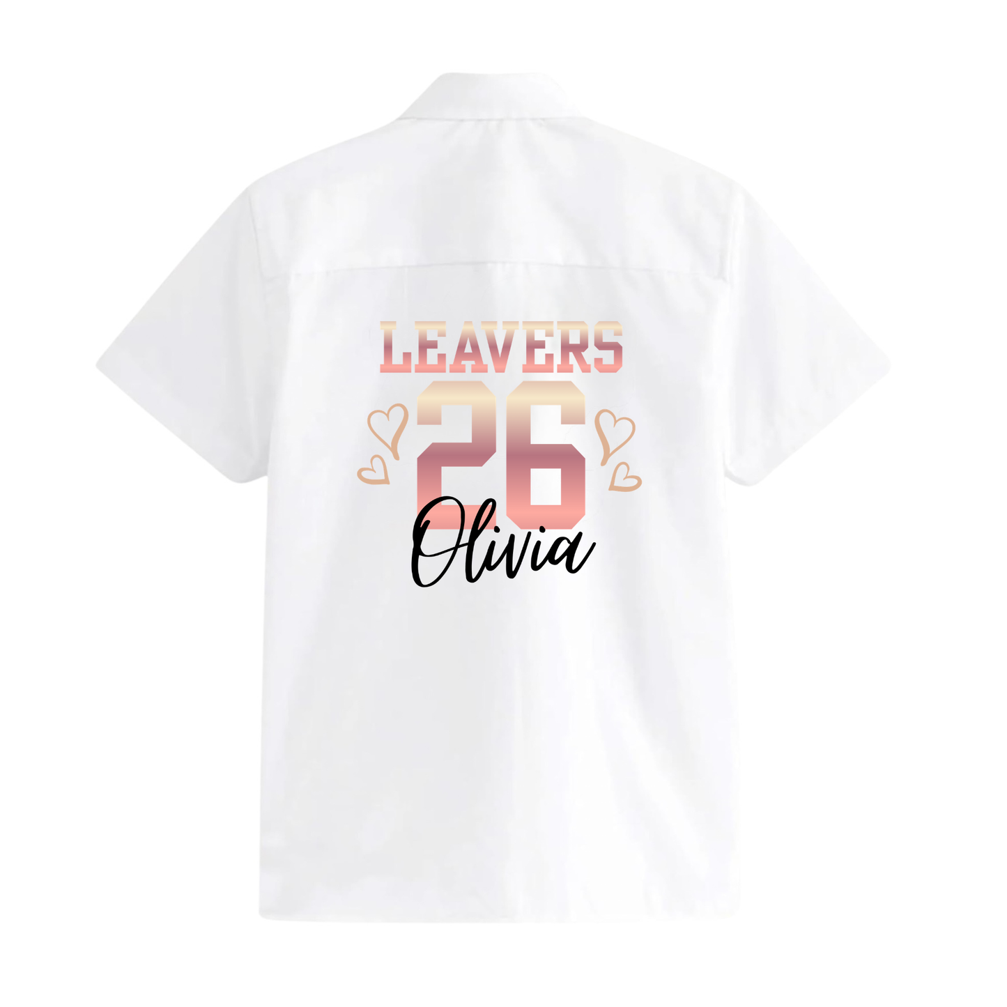 Leavers 2026 Sign On Shirt | School Autograph Shirt PRINTED