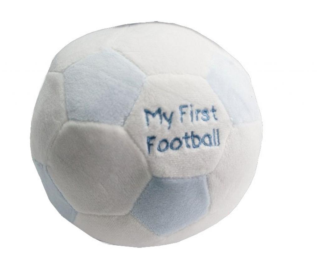 "My First football" baby soft toy with rattle
