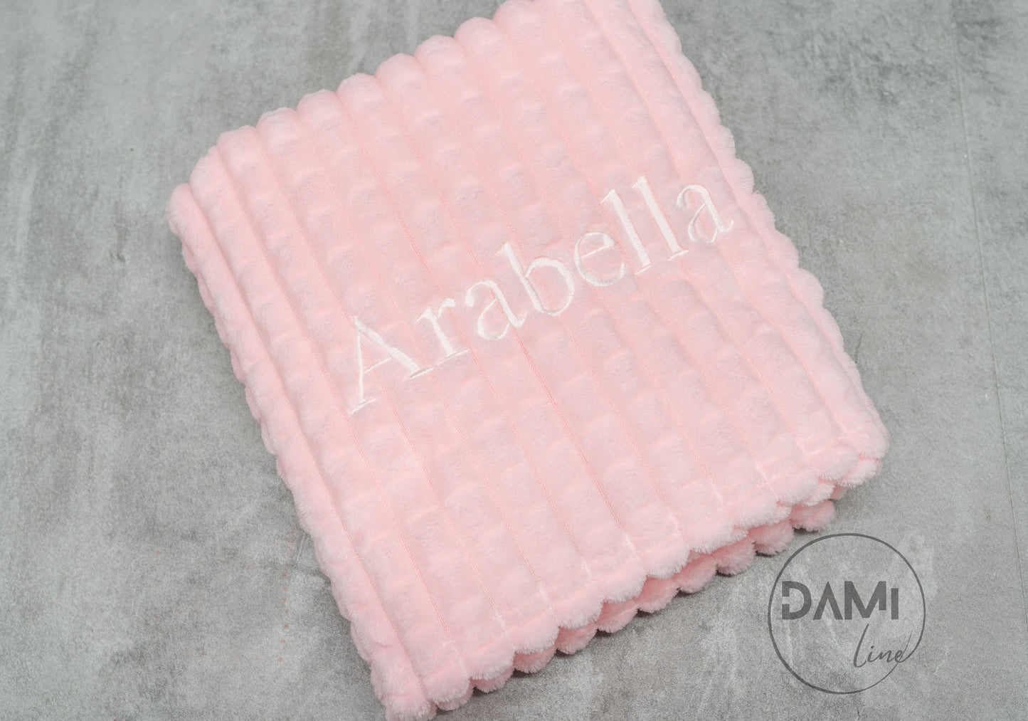 Personalised waffle blanket. Multiple colours available.