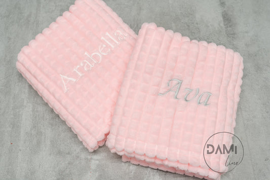 Personalised waffle blanket. Multiple colours available.