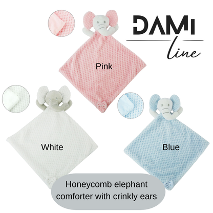 Personalised elephant comforter with crinkle ears