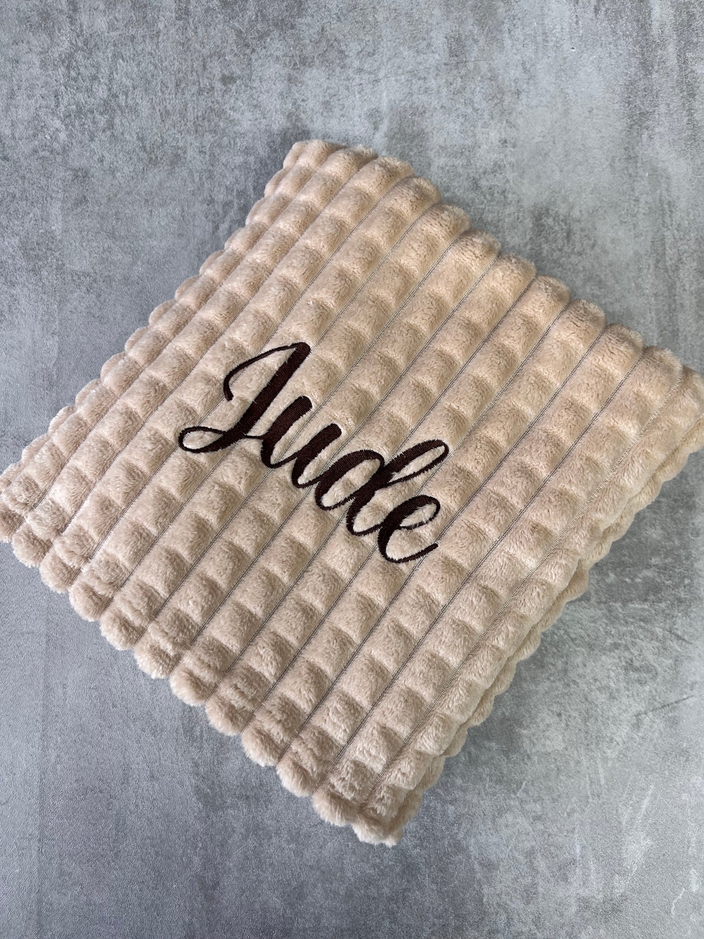 Waffle COFFEE blanket. Personalised