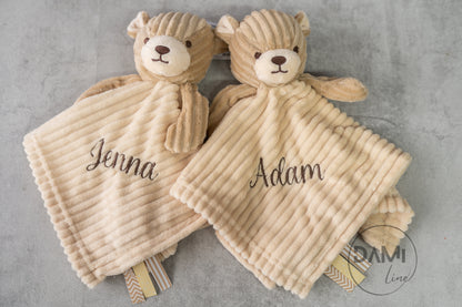 Personalised comforter-bear,giraffe, bunny