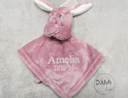 Personalised fleece bunny comforter