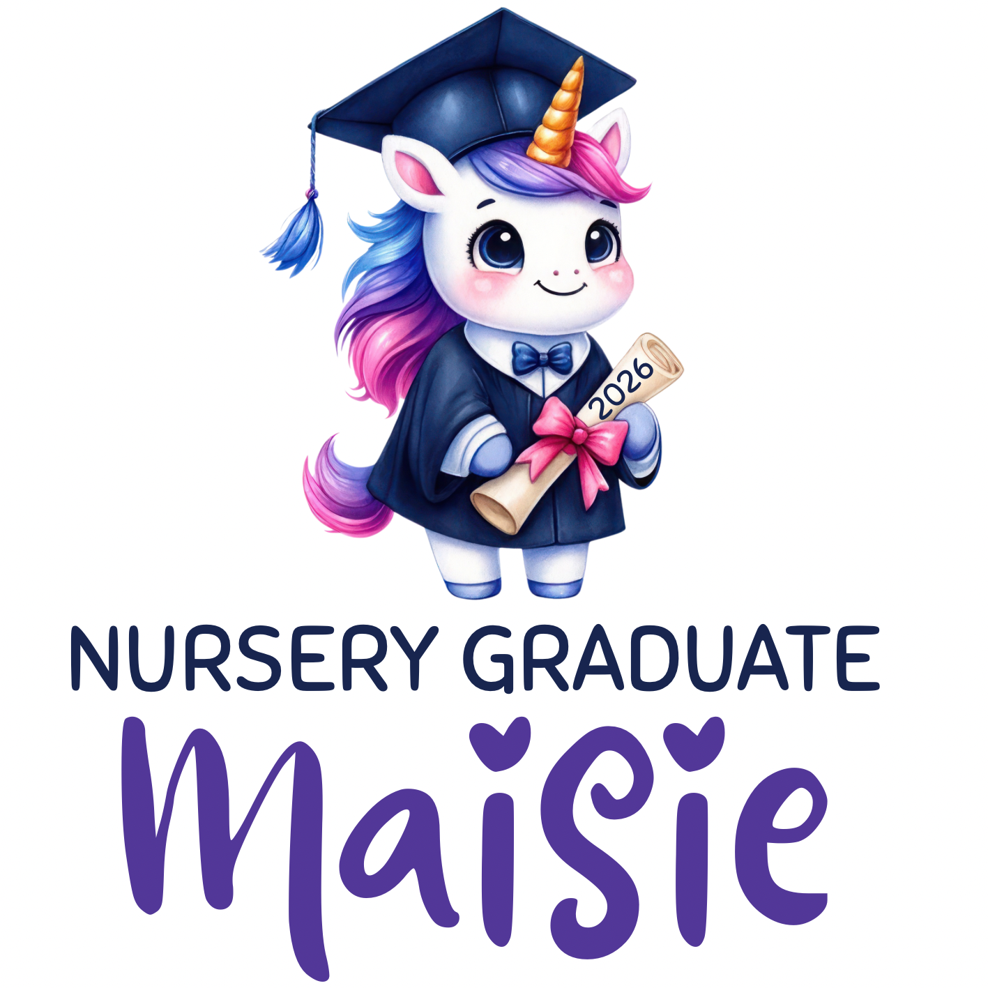 Nursery graduate 2026 PRINTED T- shirt