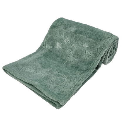 Personalised fleece blanket. Multiple colour options.