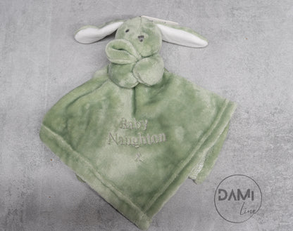 Personalised fleece bunny comforter