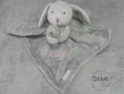Personalised fleece bunny comforter