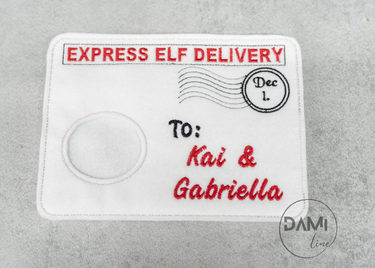 Personalised Elf arrival envelope or elf return: NORTH POLE envelope