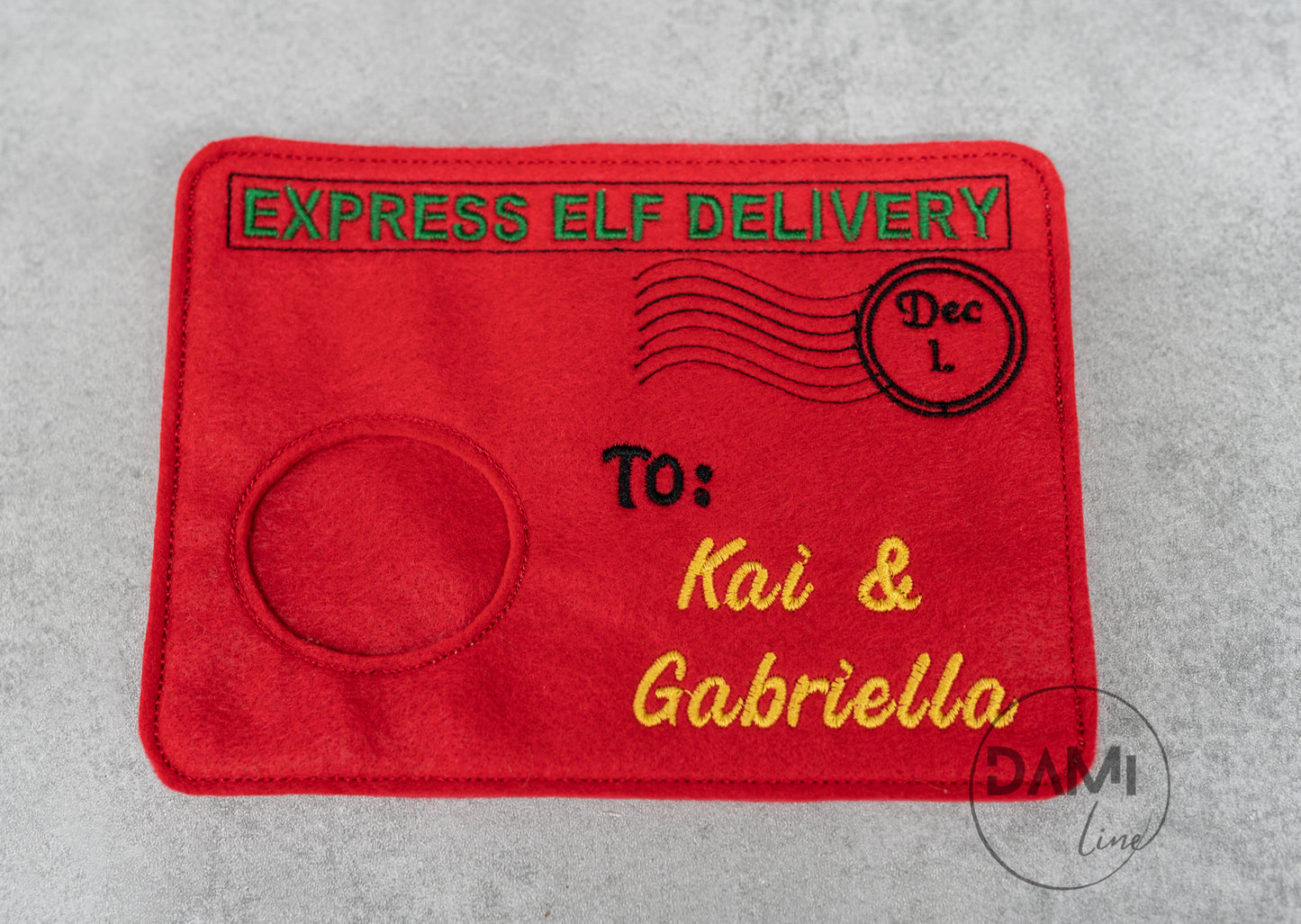 Personalised Elf arrival envelope or elf return: NORTH POLE envelope