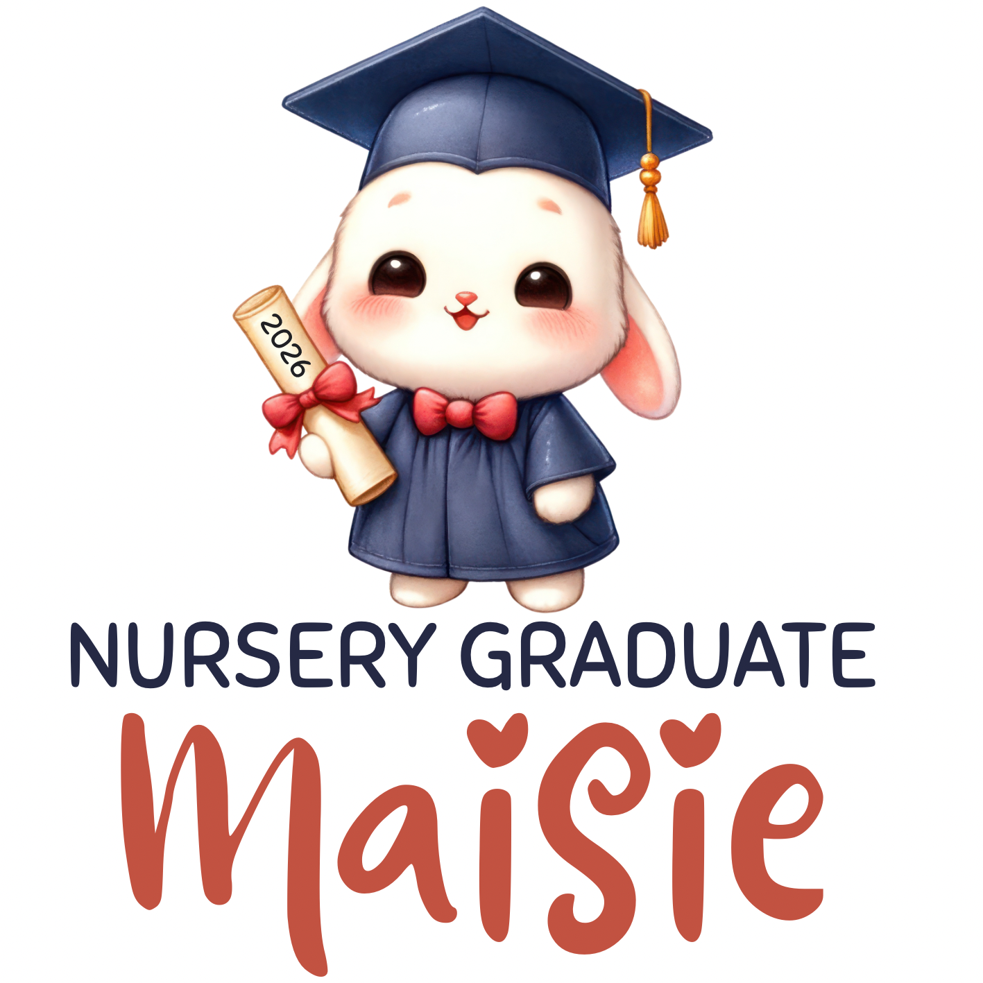 Nursery graduate 2026 PRINTED T- shirt