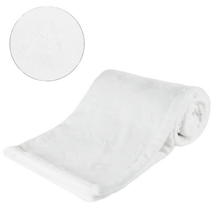 Personalised star embossed blanket.