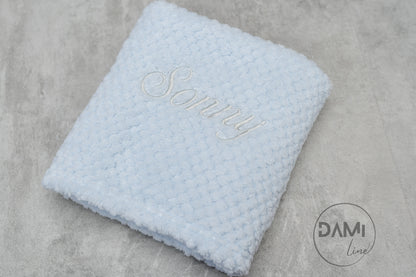 Personalised baby blanket, lion comforter gift set for baby girl or boy