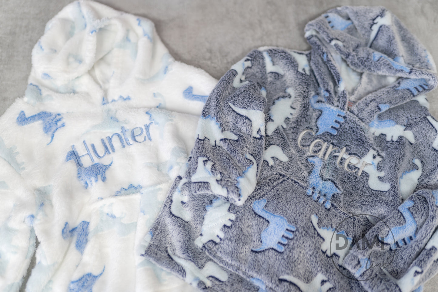 Personalised fleece baby hoodie.