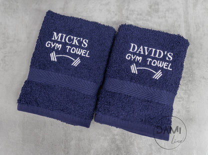 Personalised gym towel | Sweat towel | Workout towel | 60x40 cm