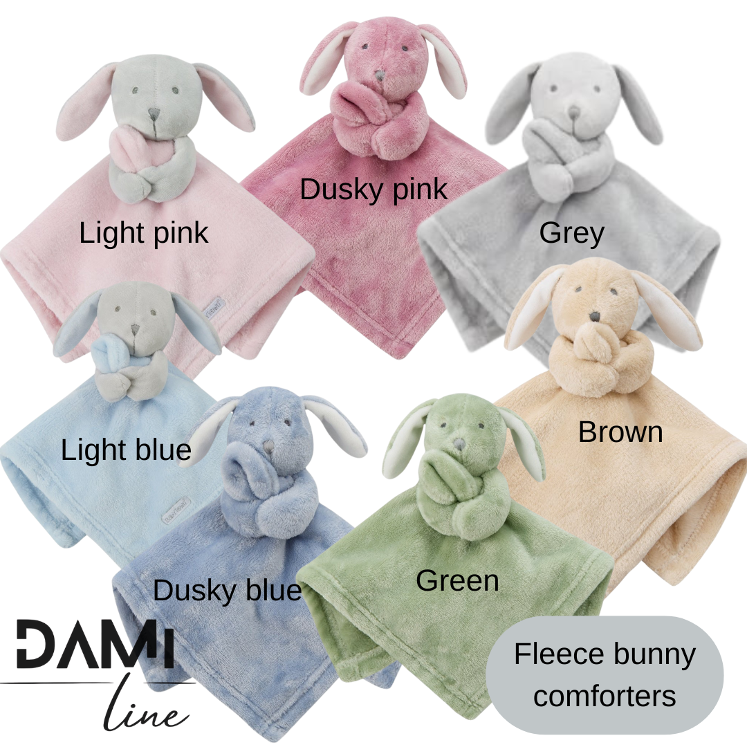 Personalised fleece bunny comforter